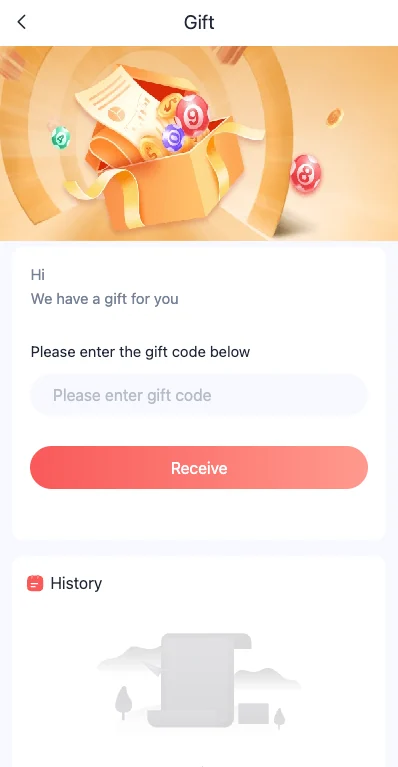 Daman Game gift code screen
